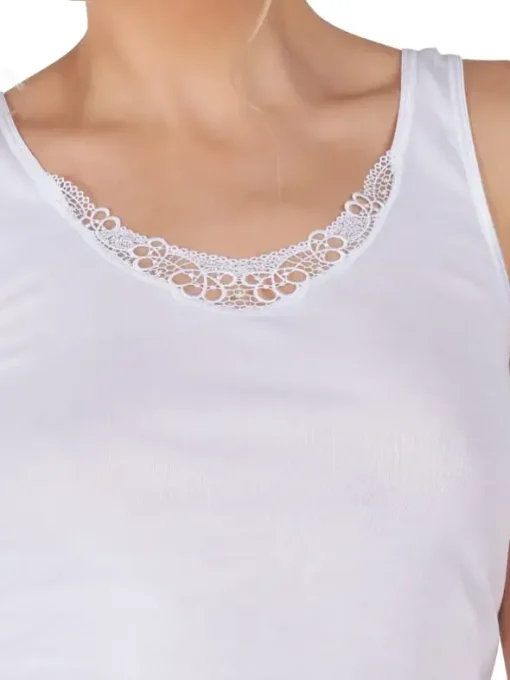 Achselshirt - Cotton Embroidery