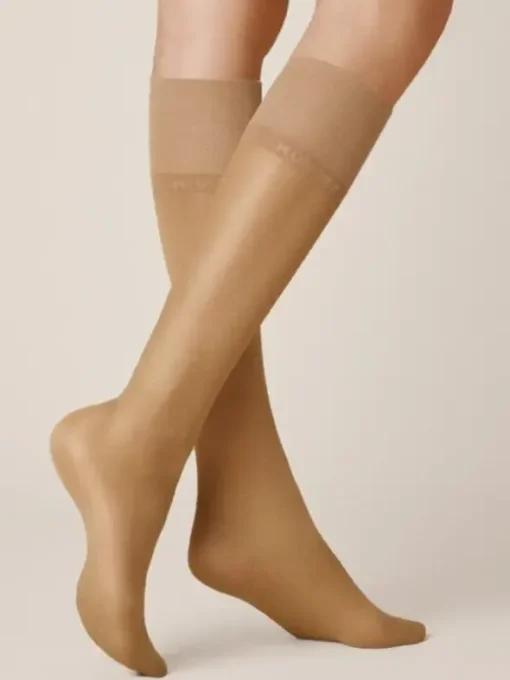 Kniestrumpf - Satin Look 20