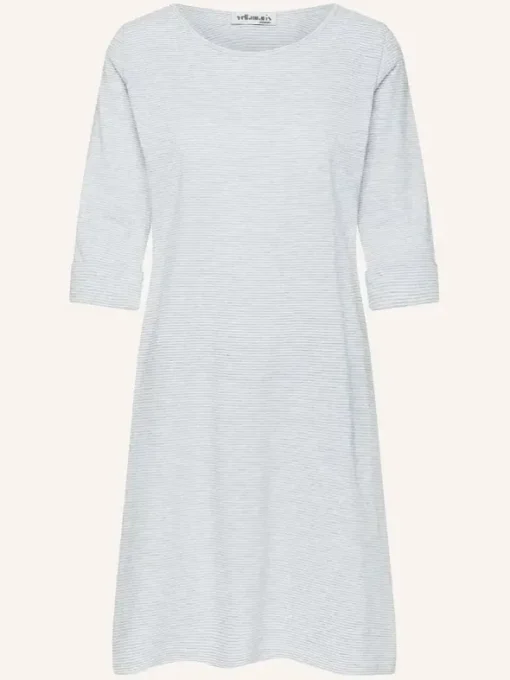 Nachthemd Halbarm - Striped Cotton Jersey