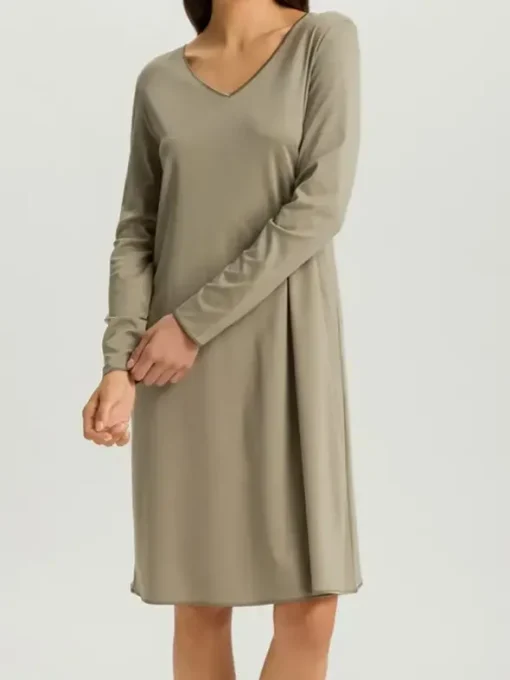 Nachthemd Langarm - Cotton Silk