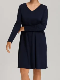 Nachthemd Langarm - Cotton Silk