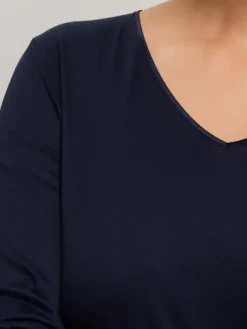 Nachthemd Langarm - Cotton Silk