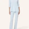 Pyjama 3/4 Arm - Striped Cotton Jersey