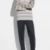 Pyjama - Silk/Cotton Stripes X Sea Island