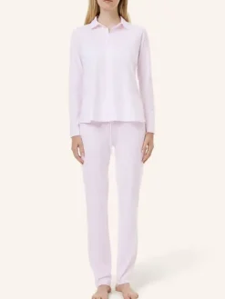 Pyjama Knopfleiste - Striped Cotton Jersey
