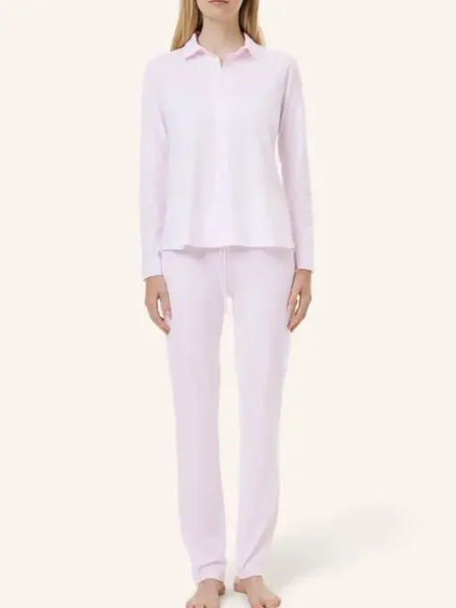 Pyjama Knopfleiste - Striped Cotton Jersey