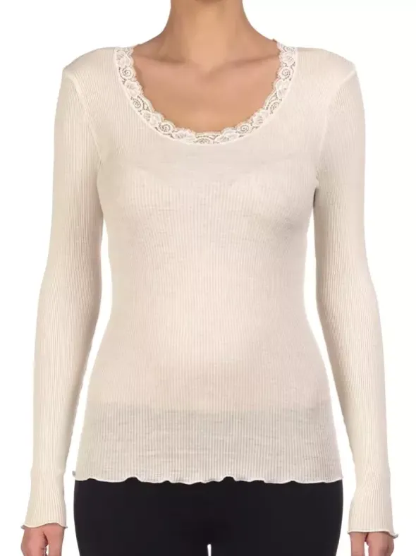 Shirt Langarm - Wolle & Seide