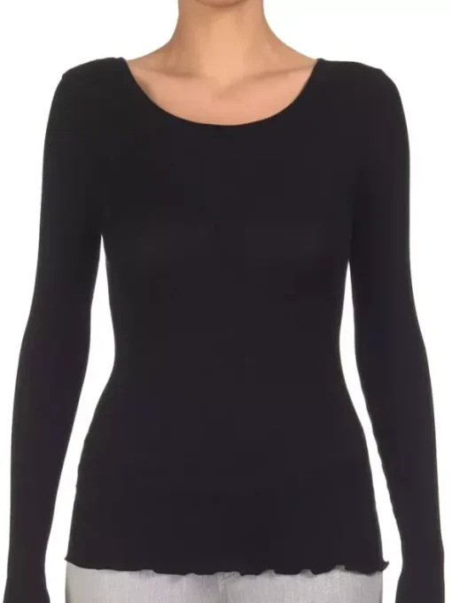 Shirt Langarm - Wolle & Seide