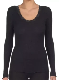 Shirt Langarm - Wolle & Seide