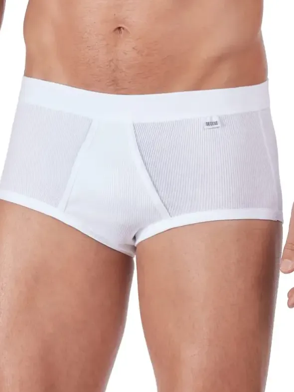 Slip mit Eingriff - Cotton Double Rib