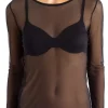 Tulle Shirt Langarm - Smooth Illusion