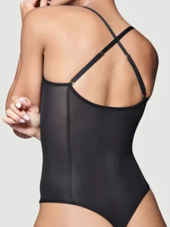 V-Neck String Body - All Mesh